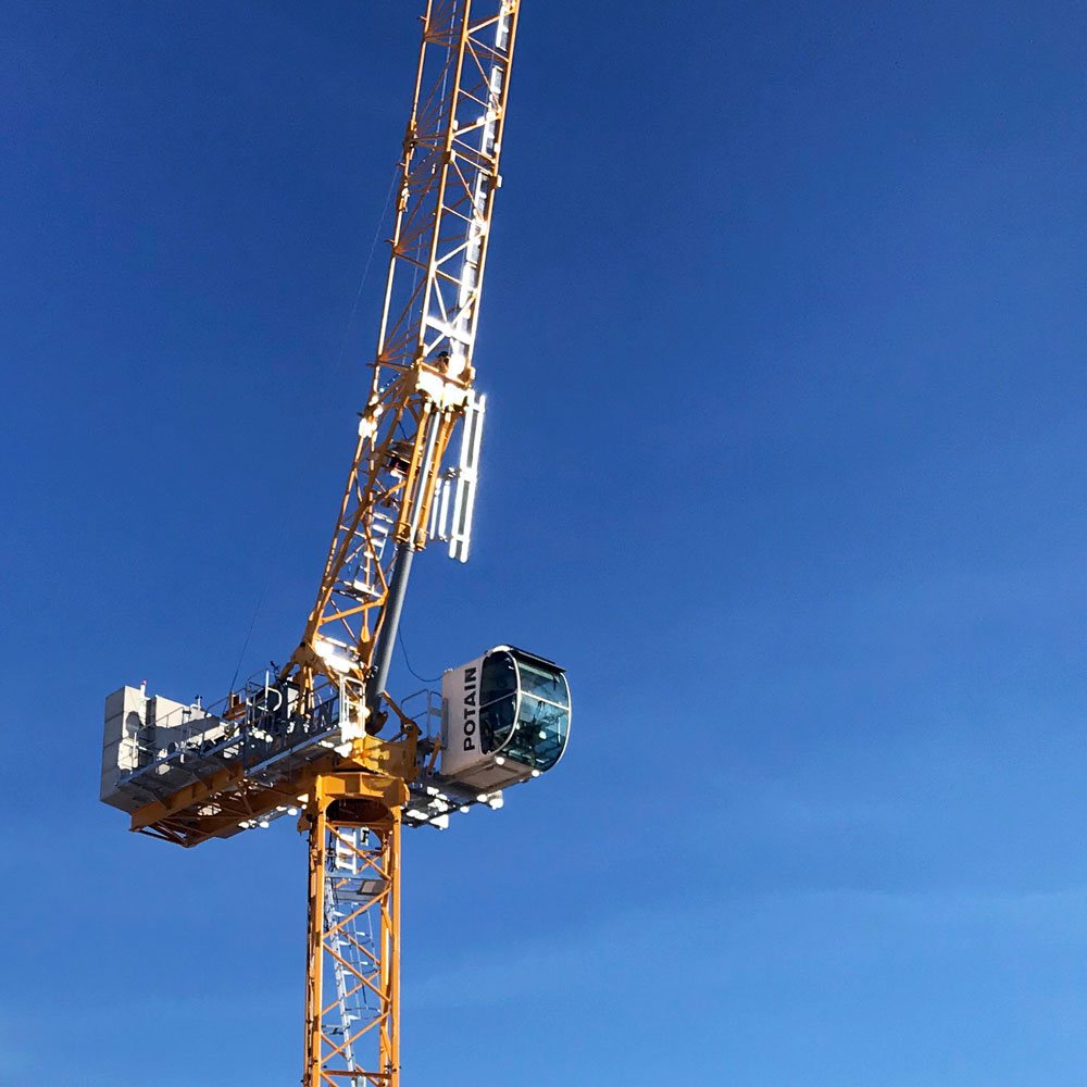 Башенный кран Potain MRH 175 на выставке CONEXPO 2020