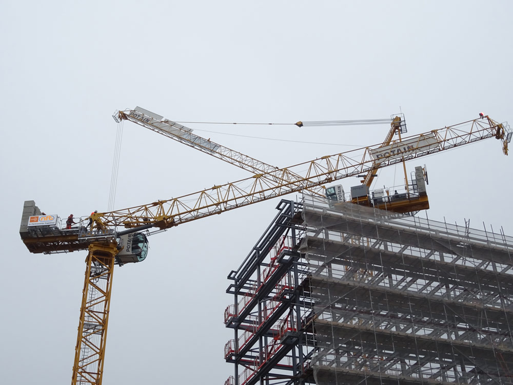 Первый Potain MRH 175 от Radius Group с легкостью справится с перегруженными строительными площадками в центре города
