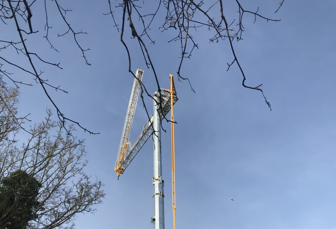 Компания Sparrow Crane Hire приобрела Potain Hup 40-30 для работы на ограниченных площадках